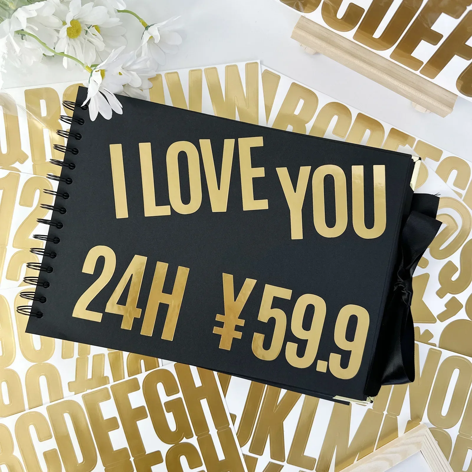 100 Pcs 6 Sheets Gold Letter S - Gold Foil Flakes avaliação e preço
