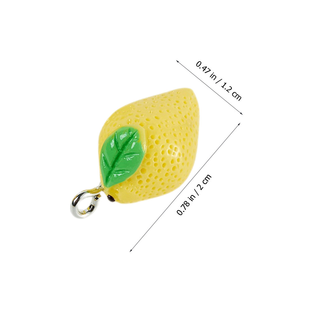 10Pcs Mini Lemon Charms Resin  - Resin Crafts Diy avaliação e preço