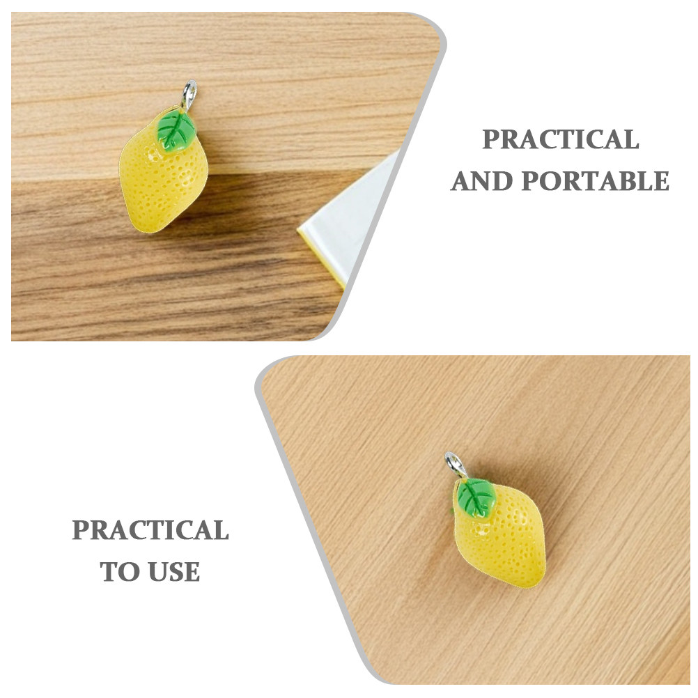 10Pcs Mini Lemon Charms Resin  - Resin Crafts Diy avaliação e preço