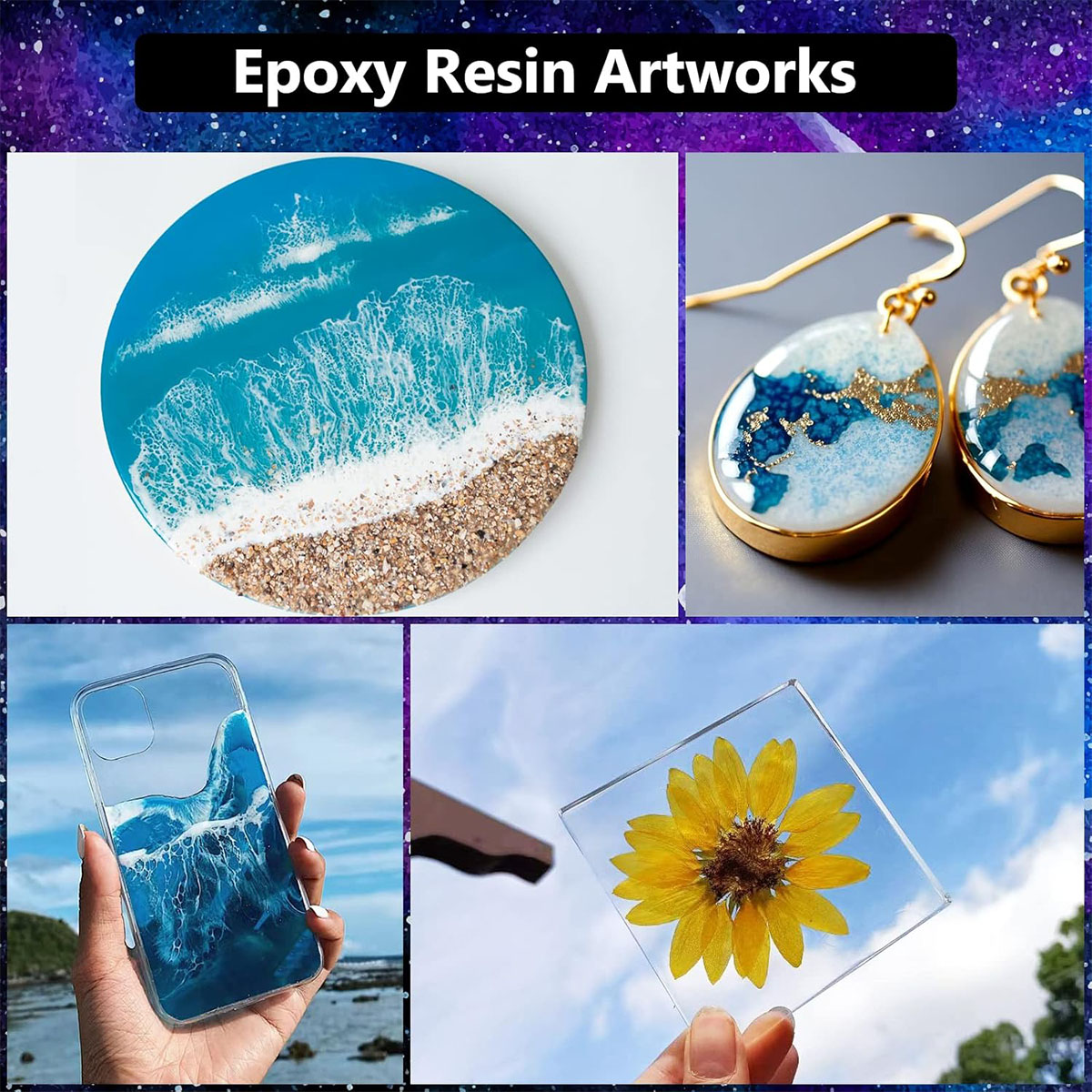 1000ml Crystal Clear Epoxy Res - Resin Jewelry Kit avaliação e preço