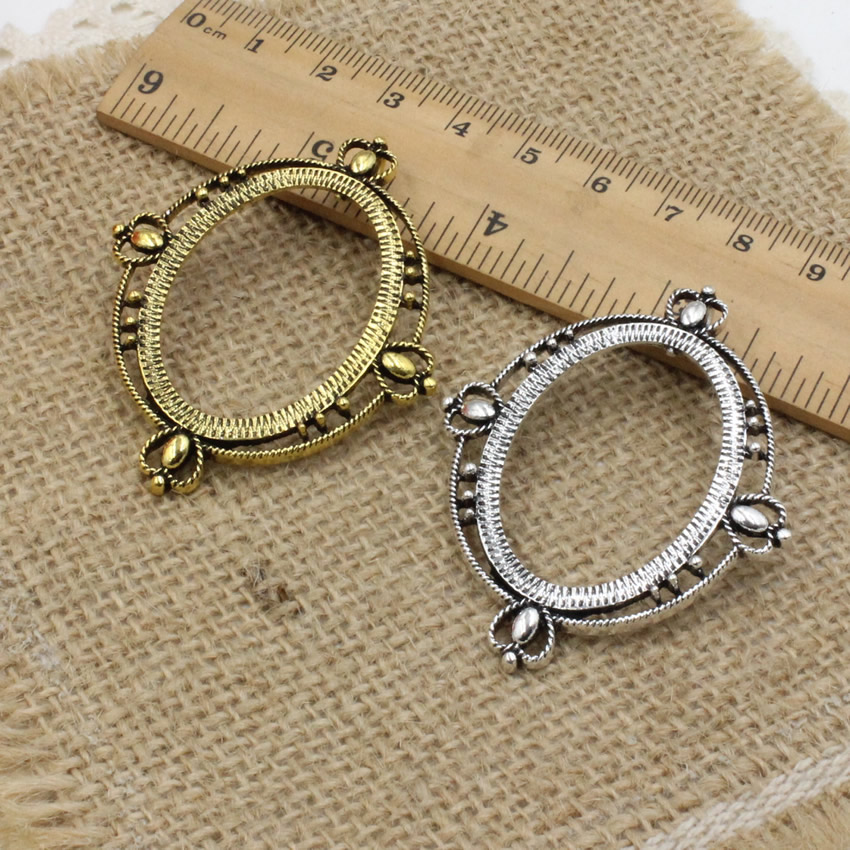 Fit 30x40mm Oval Cabochon Anti - Bezels Set Pendant avaliação e preço
