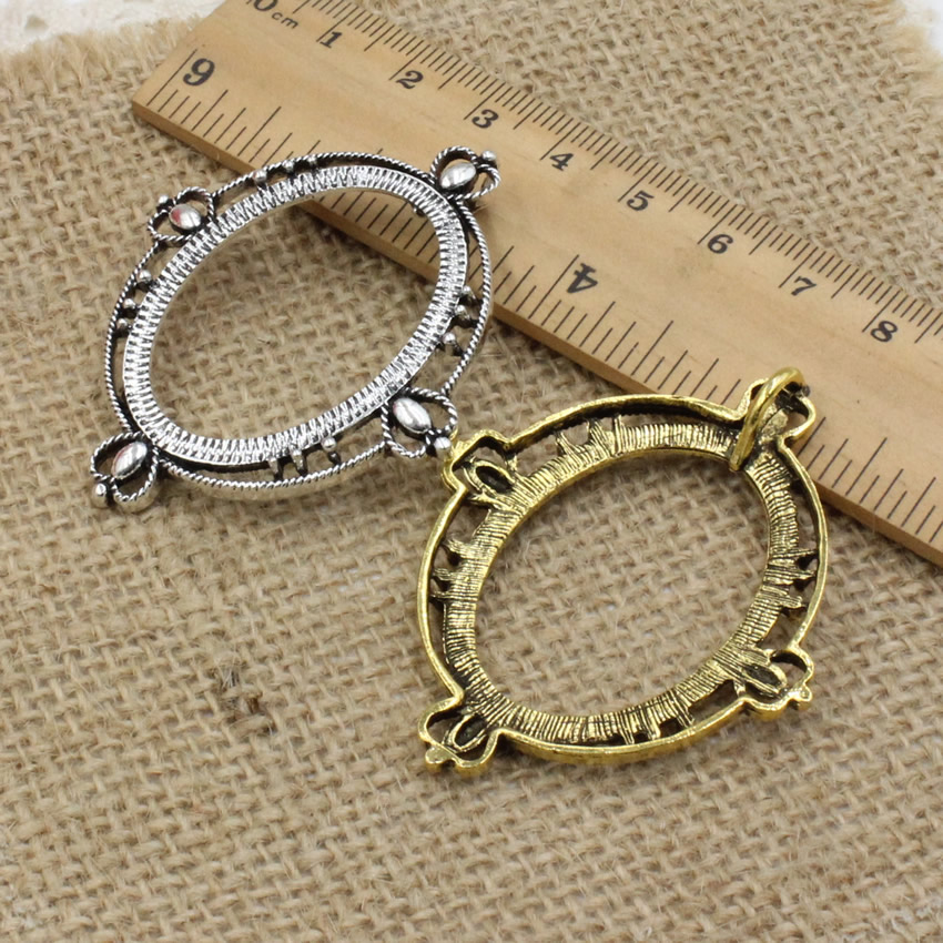 Fit 30x40mm Oval Cabochon Anti - Bezels Set Pendant avaliação e preço
