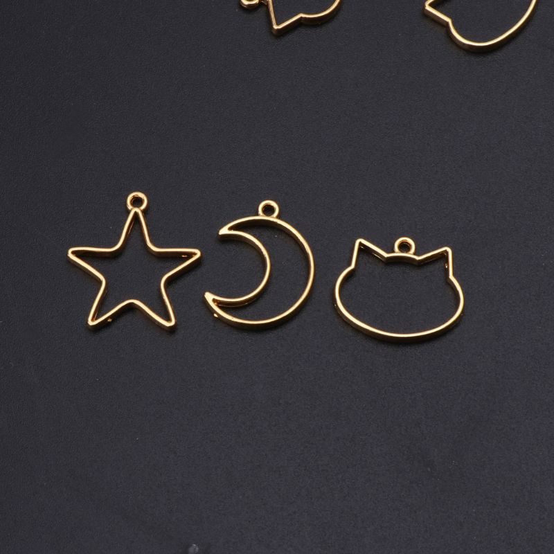 90 Pieces Mini Geometric Frame - Bezels Set Pendant avaliação e preço