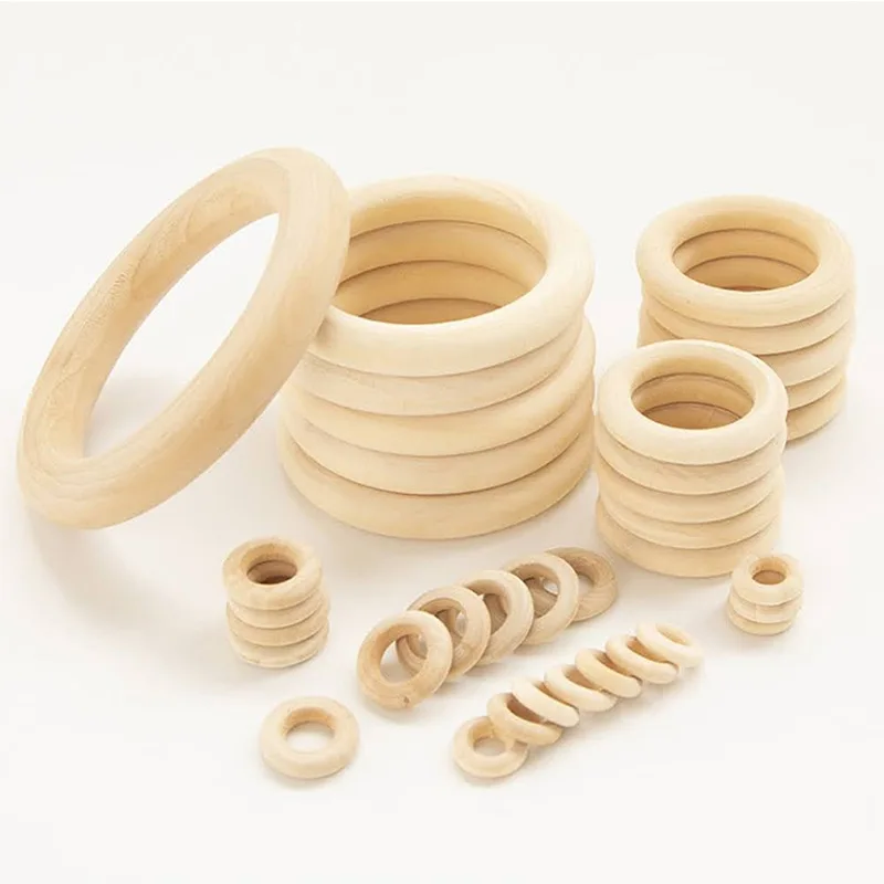 Wooden Rings Wooden Hoops for  - Wood Ring Blank avaliação e preço