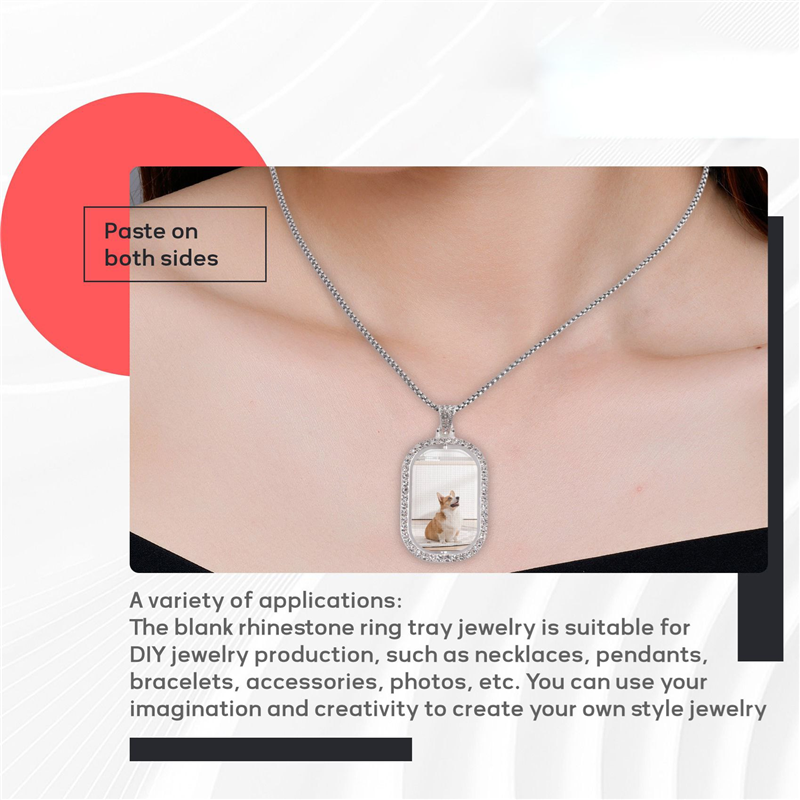 WORTHOWN-48Pcs Sublimation Rhi - Bezels Set Pendant avaliação e preço