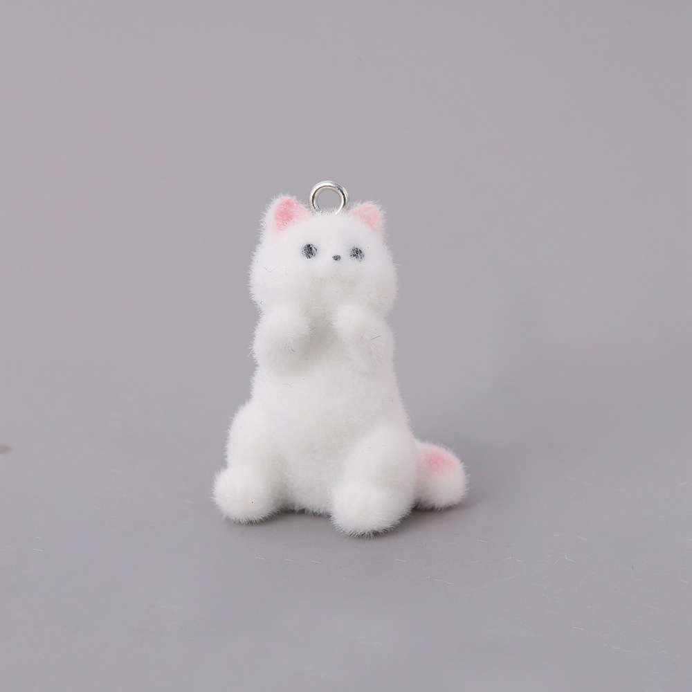 2pcs Flocking Little Cat Resin - Resin Craft Projects avaliação e preço