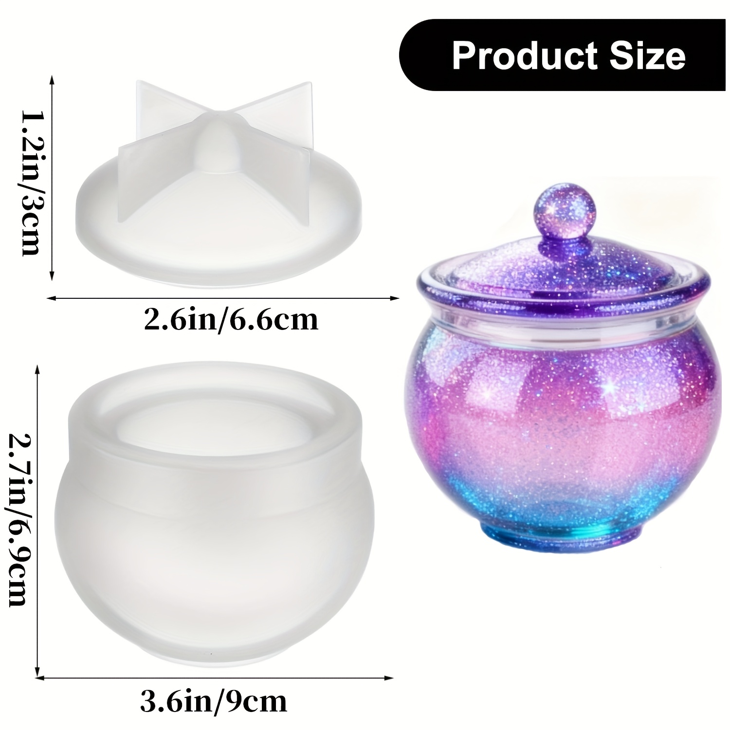 1 set of round resin can molds - Resin Jewelry Kit avaliação e preço