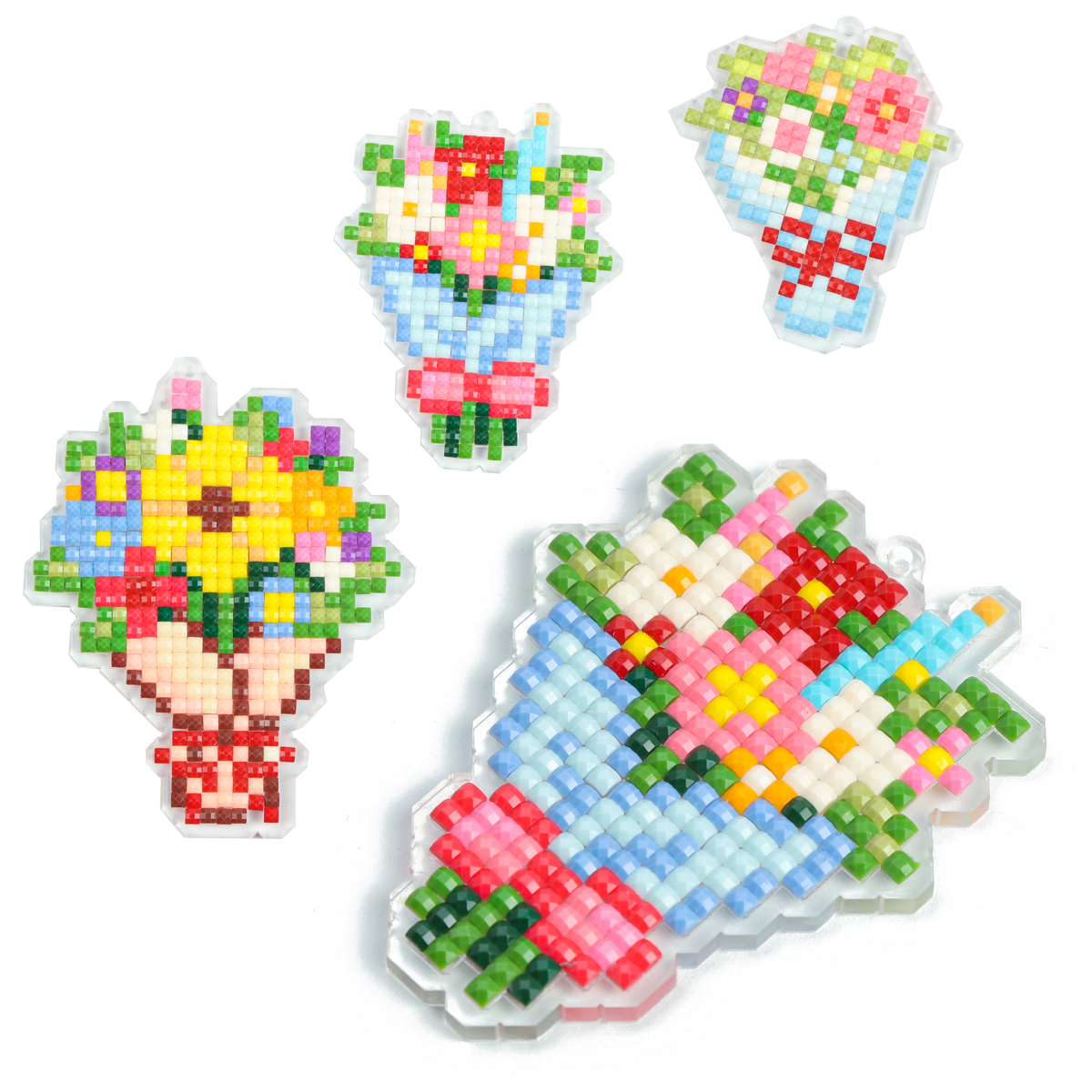 FOREVER YOUNG 3PCS Bouquet Acr - Resin Craft Kit avaliação e preço