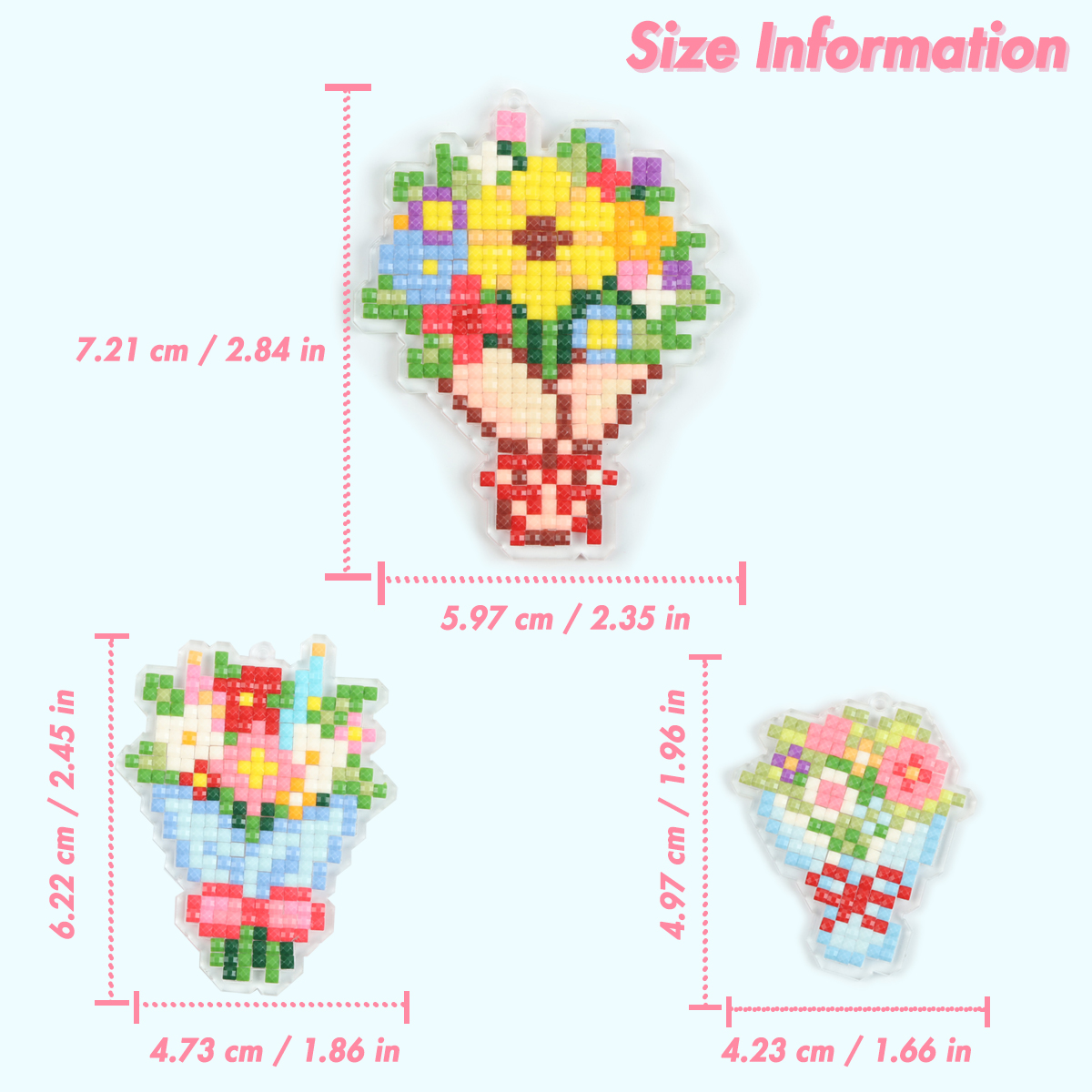 FOREVER YOUNG 3PCS Bouquet Acr - Resin Craft Kit avaliação e preço