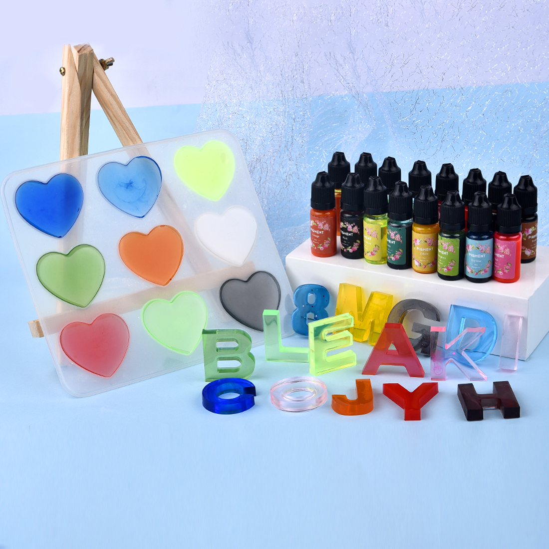 1 Set Resin Pigment Kit Art In - Resin Dye Alcohol avaliação e preço