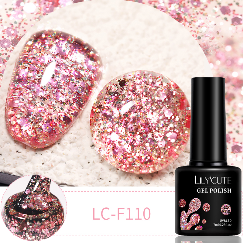 LILYCUTE 7ml 6Pcs/Set Glitter  - Resin Glitter Pack avaliação e preço