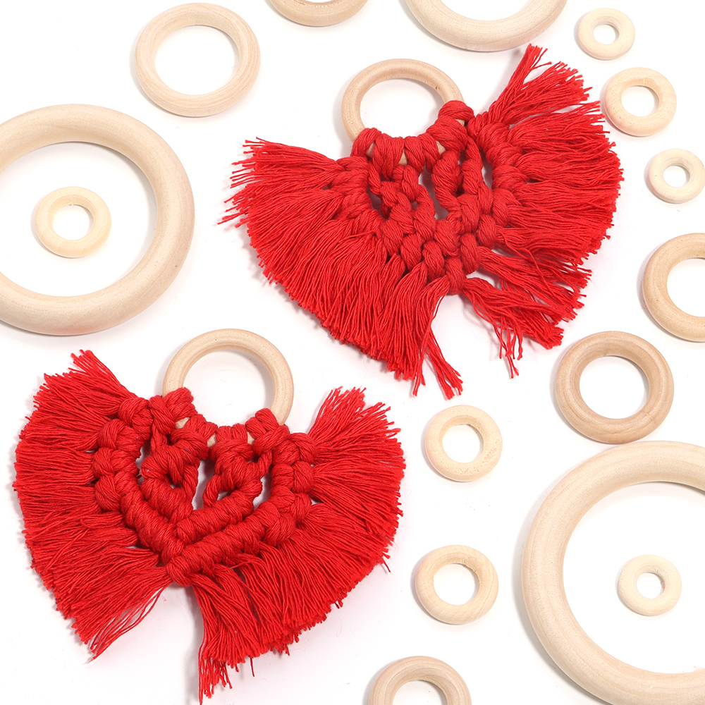 2-10pcs/lot Round Natural Wood - Wood Ring Blank avaliação e preço