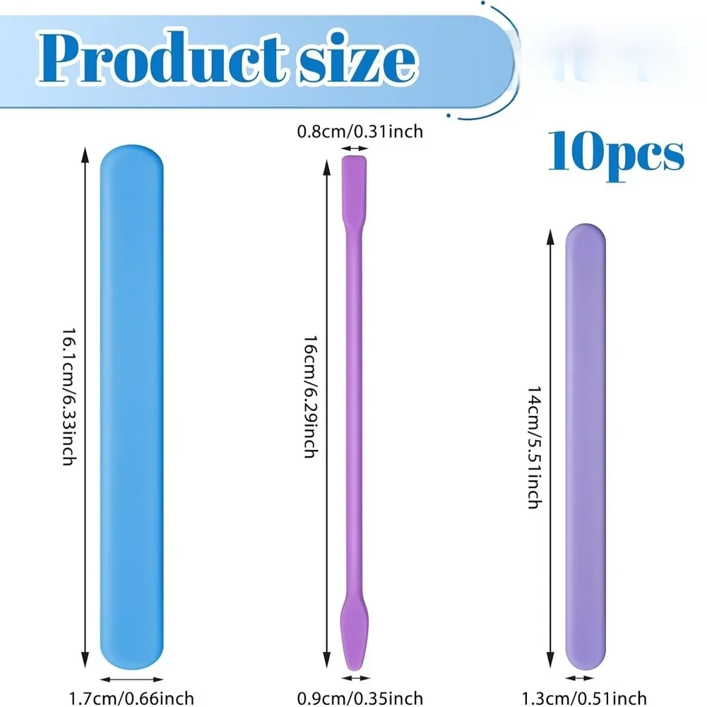10 Count Silicone Stirring Too - Resin Craft Workshop avaliação e preço