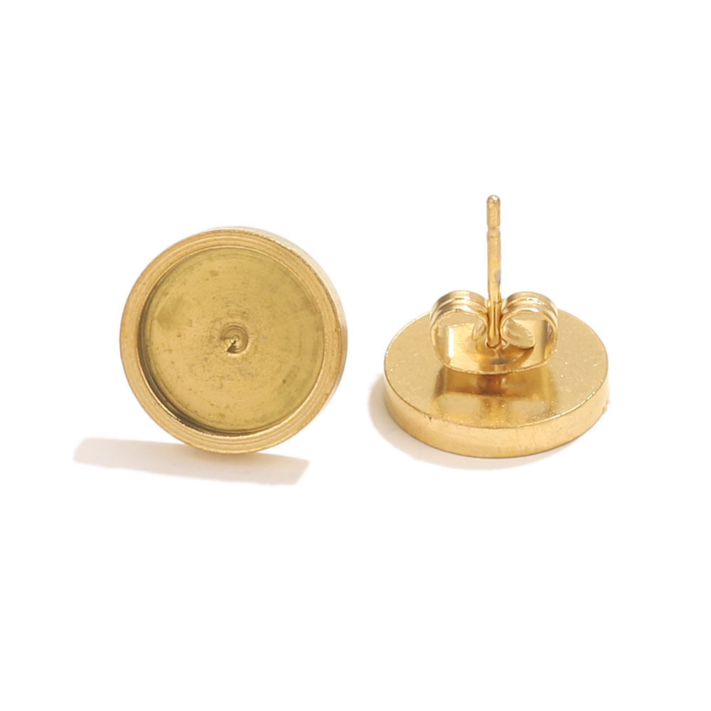 10pcs Stainless Steel Gold Ear - Resin Jewelry Kit avaliação e preço