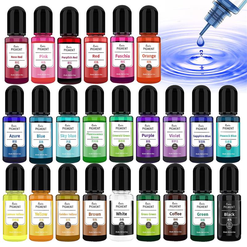 24 Color Art Ink Alcohol Resin - Resin Dye Alcohol avaliação e preço