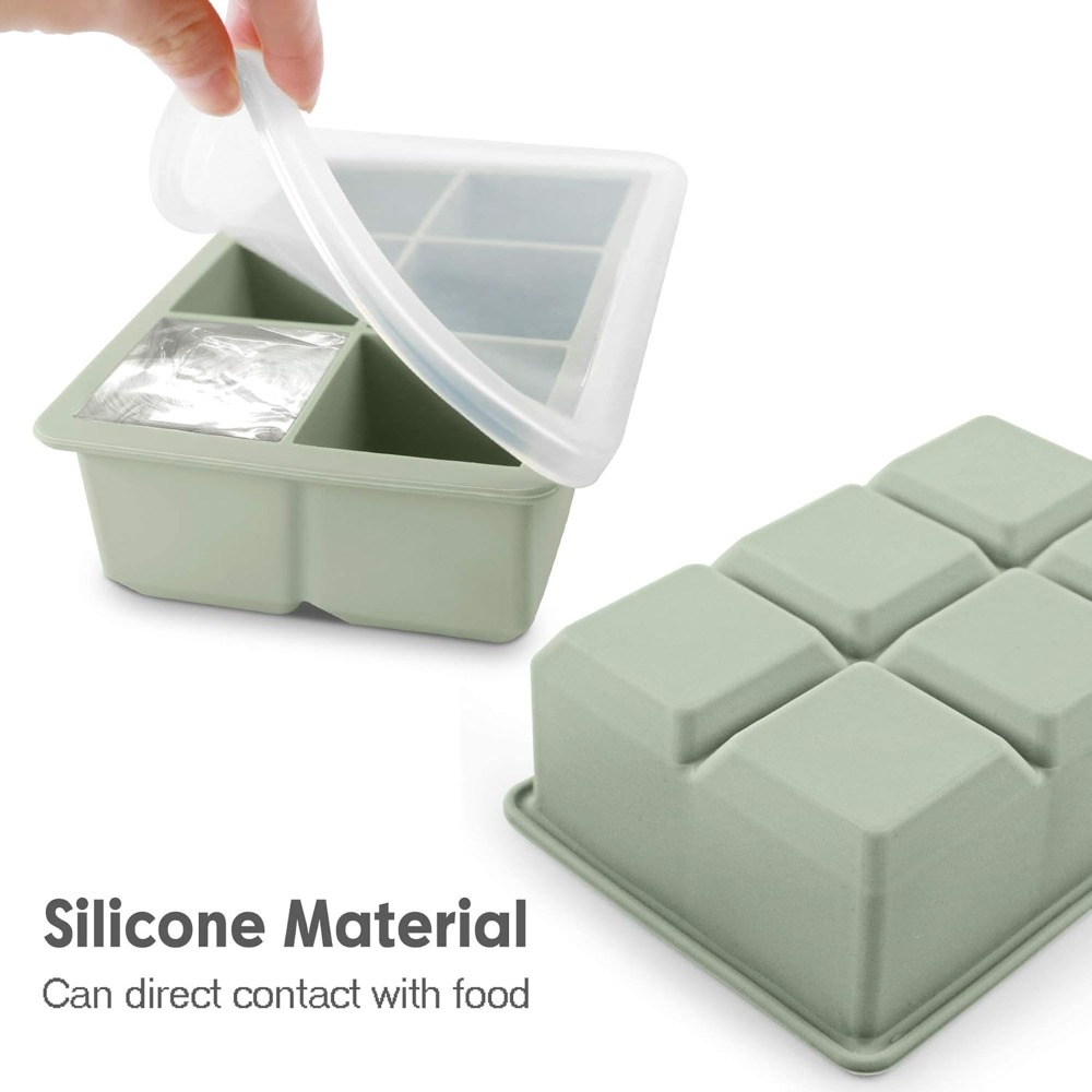 Large Silicone Ice Cube Trays  - Silicone Mold Tray avaliação e preço