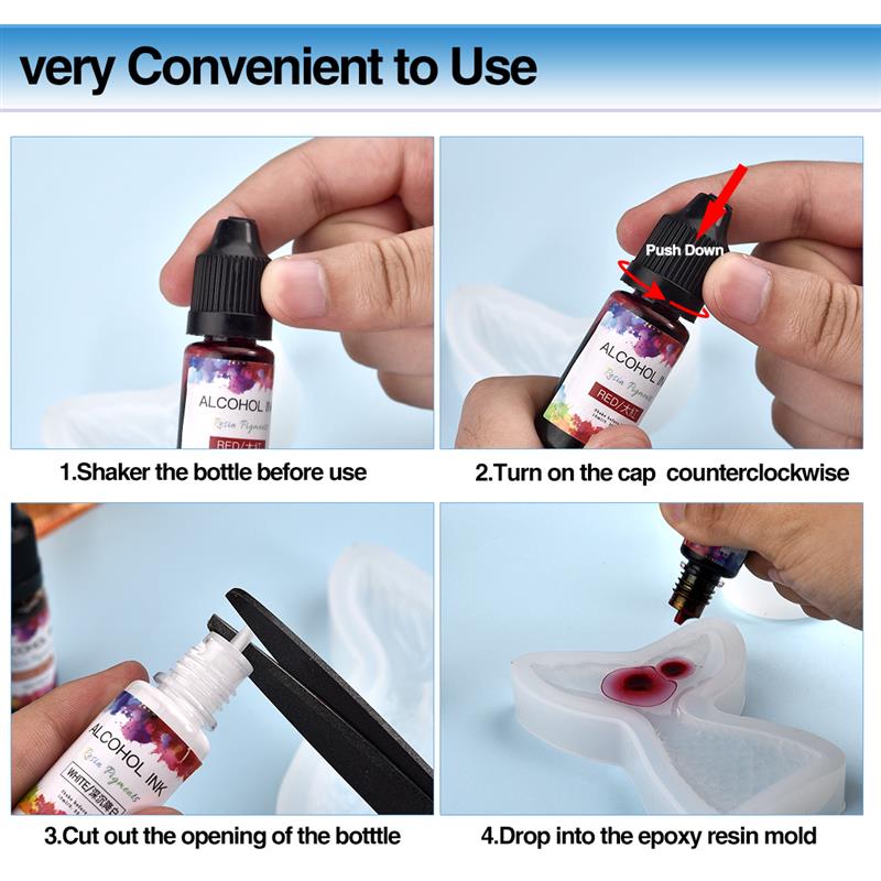 1 Set Epoxy Resin Pigment Kit  - Resin Dye Alcohol avaliação e preço
