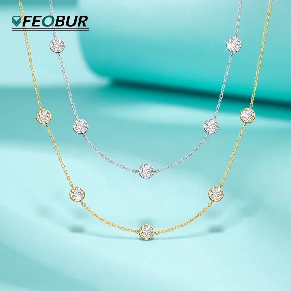GRA Certified 5mm Moissanite N - Bezels Set Pendant avaliação e preço