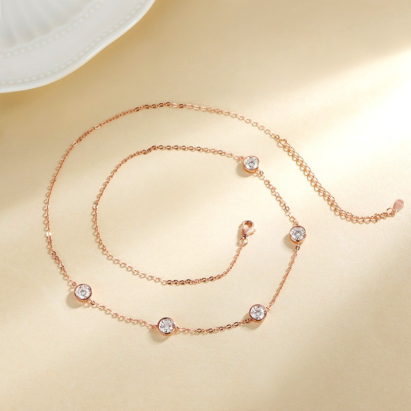 GRA Certified 5mm Moissanite N - Bezels Set Pendant avaliação e preço